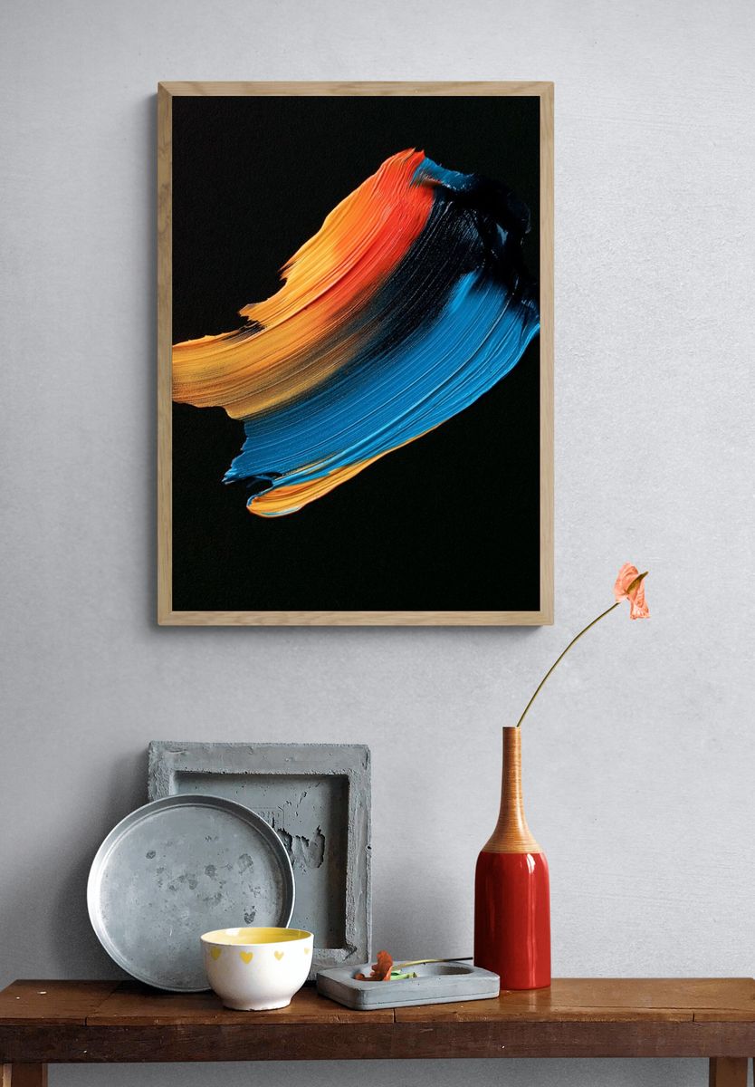 Color Sweep Abstract Poster. — room view 3