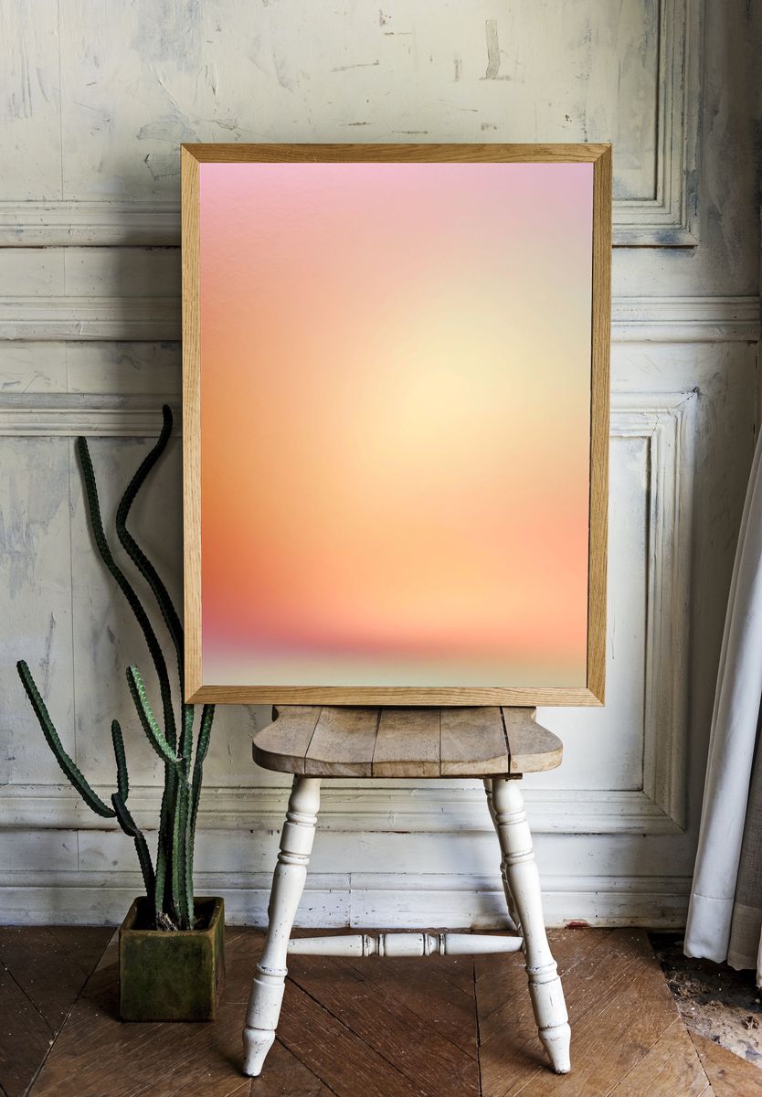 Pastel Glow Abstract Poster. room preview