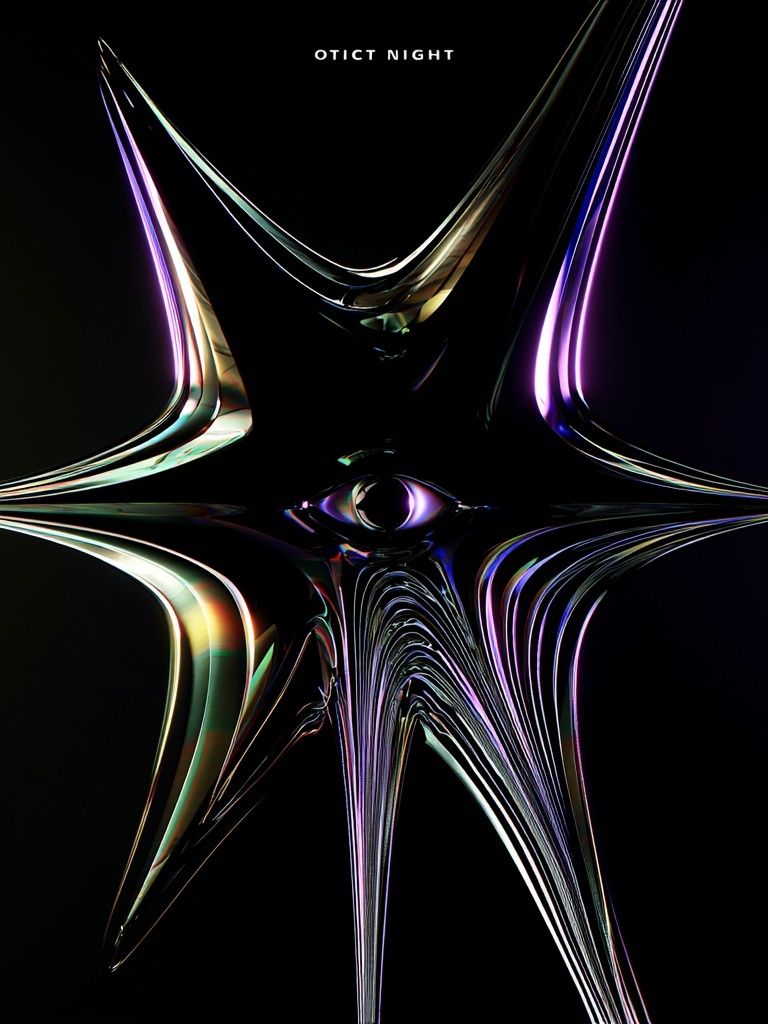 Optic Night Abstract Poster. poster detail