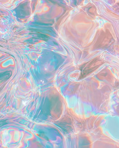 Iridescent Pastel Abstract Poster. poster