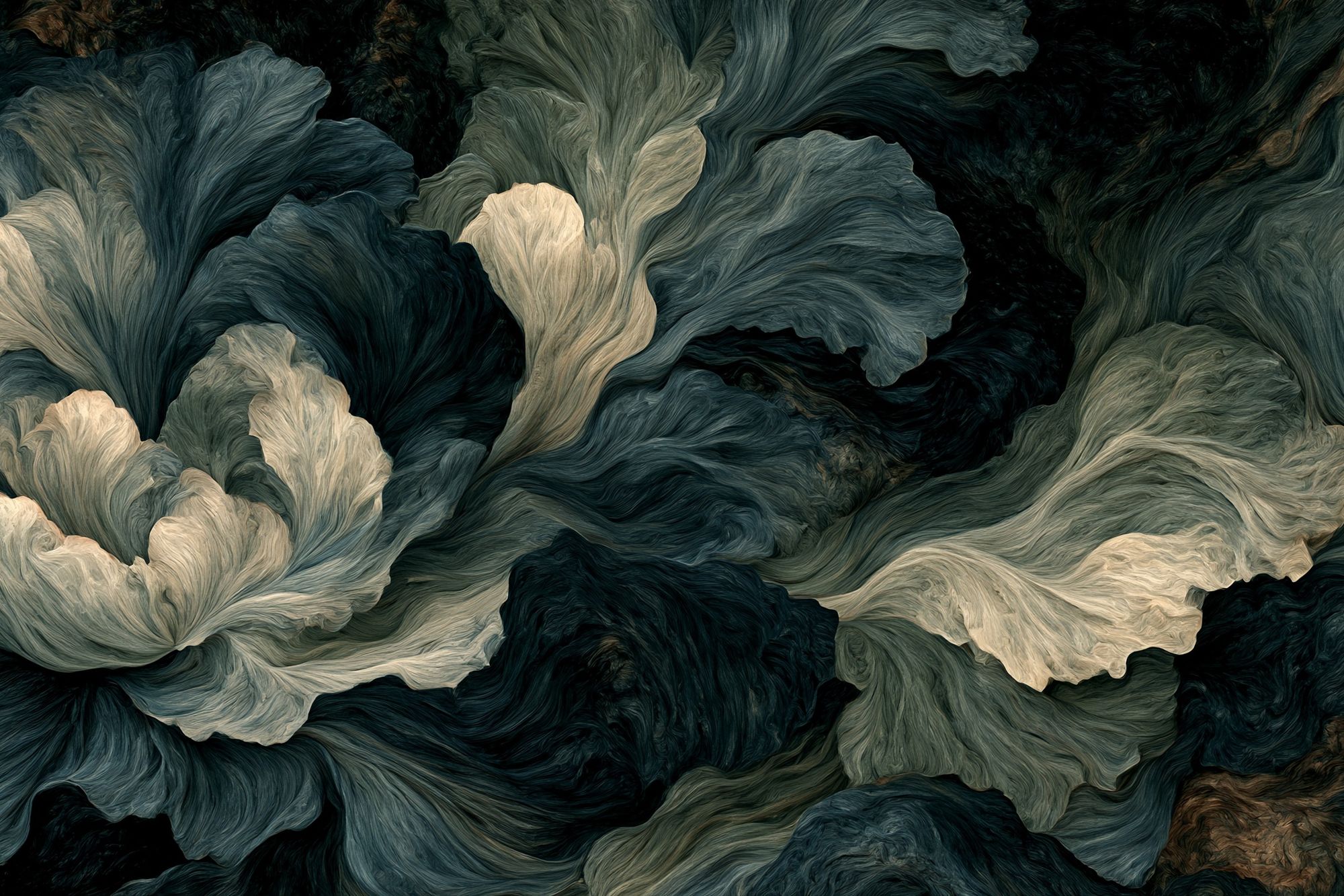 Botanical Flow Abstract Poster. poster detail