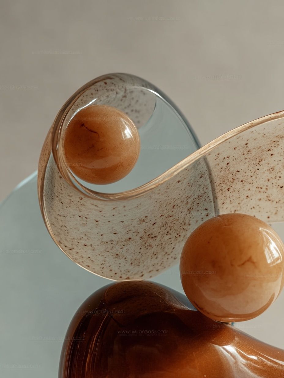 Organic Abstract Sculpture Poster. poster detail