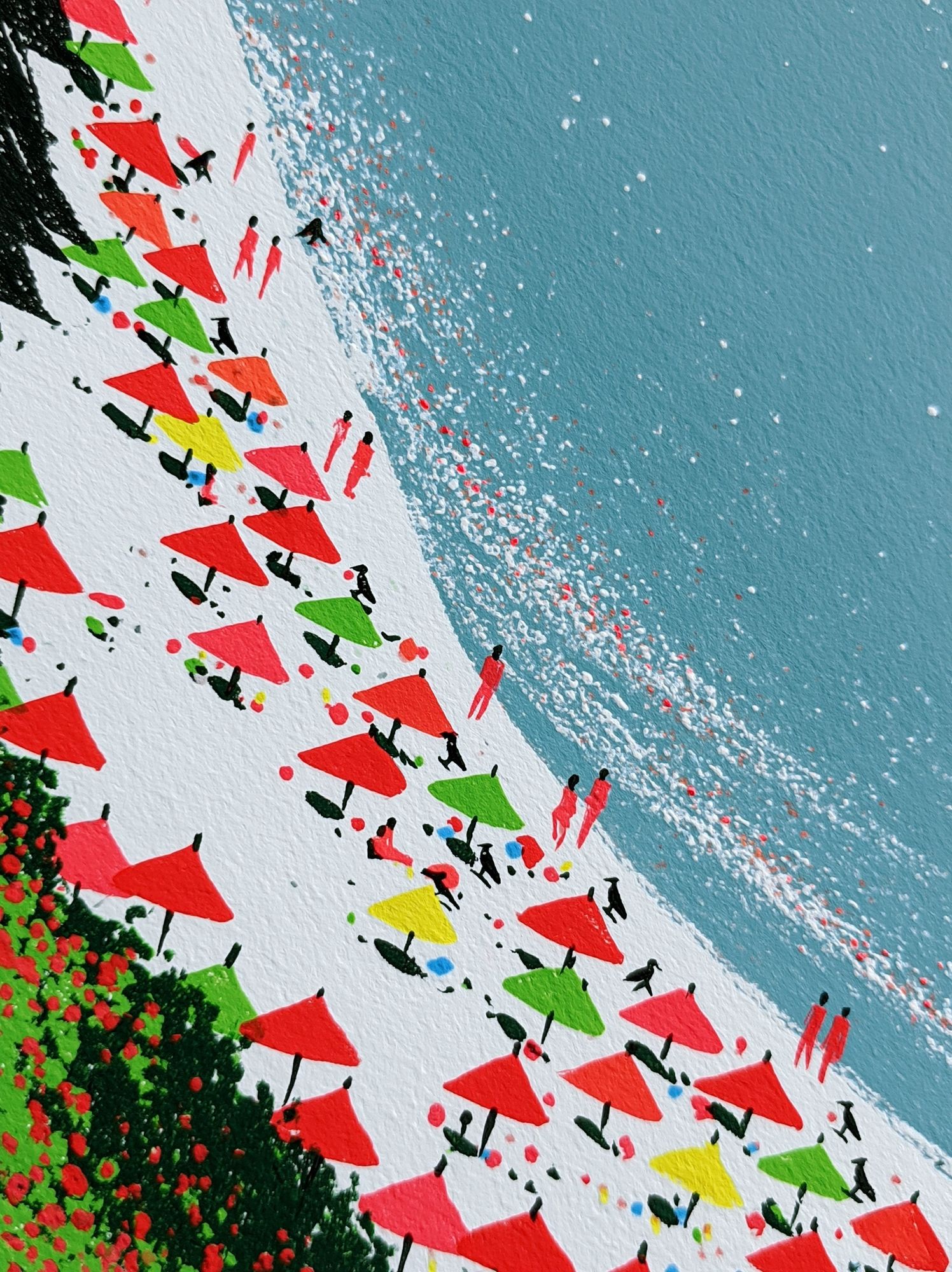 Abstract Coastal Sailboats Print. poster detail