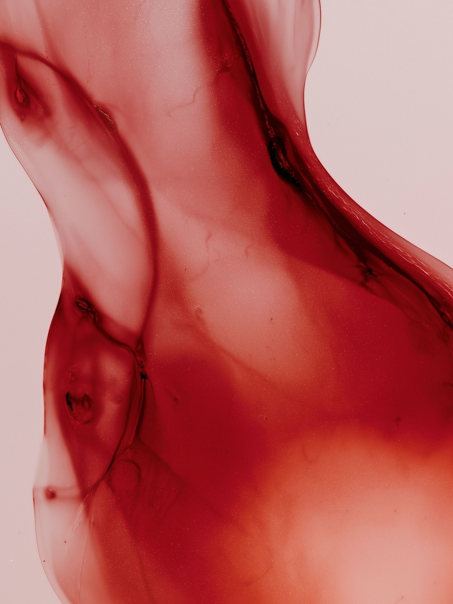 Crimson Fluid Abstract Poster. poster — abstract art