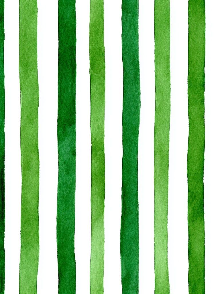 Green Watercolor Stripes Poster. poster — abstract art