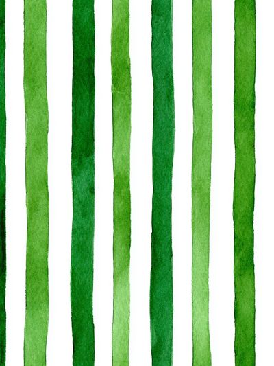 Green Watercolor Stripes Poster. poster print