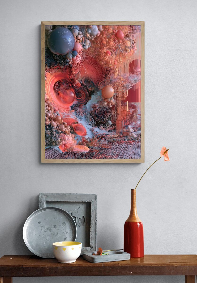 Cosmic Orbital Abstract Poster. — room view 3