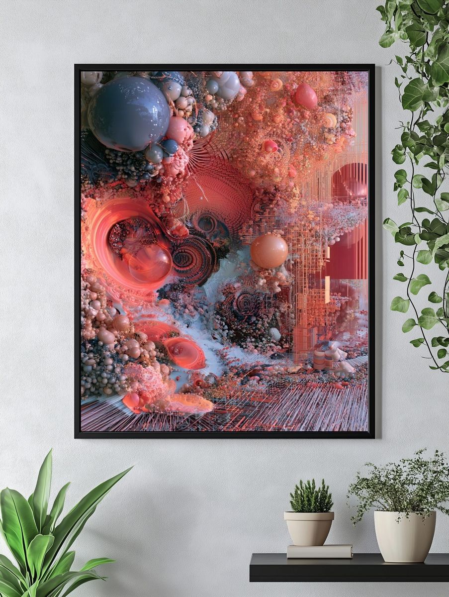 Cosmic Orbital Abstract Poster. — room view 4