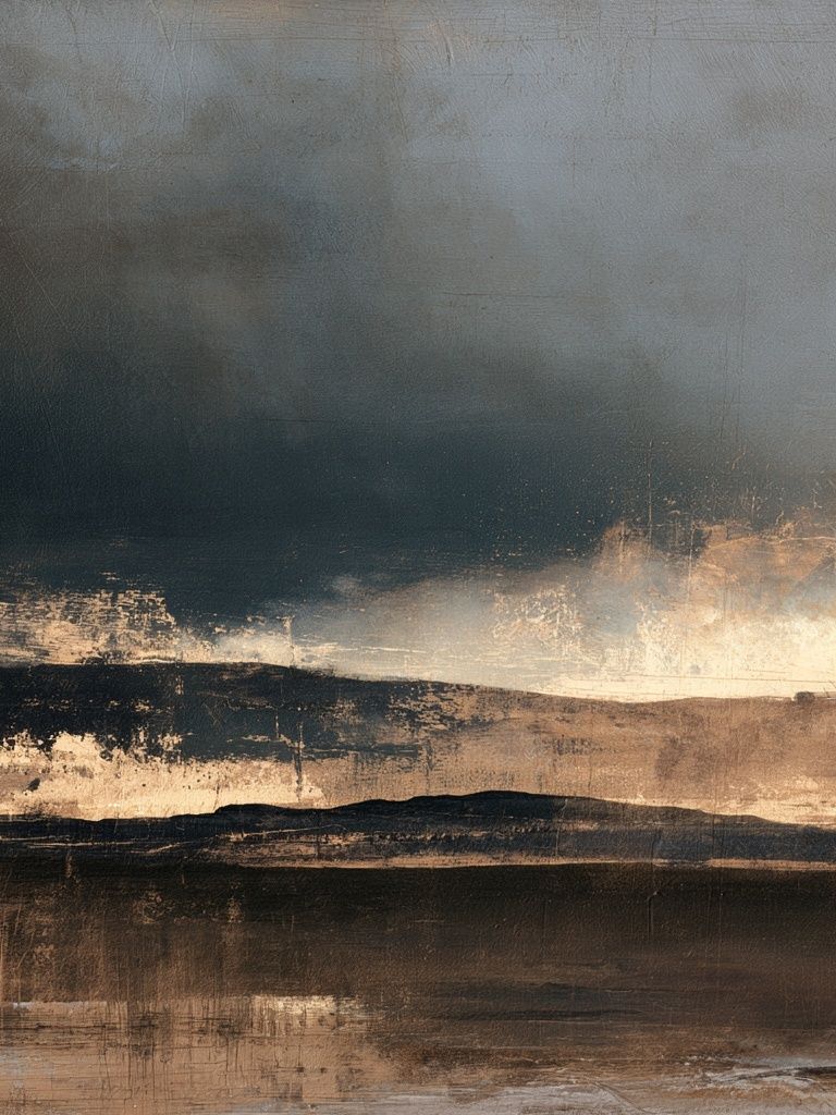 Moody Horizon Abstract Print. poster detail