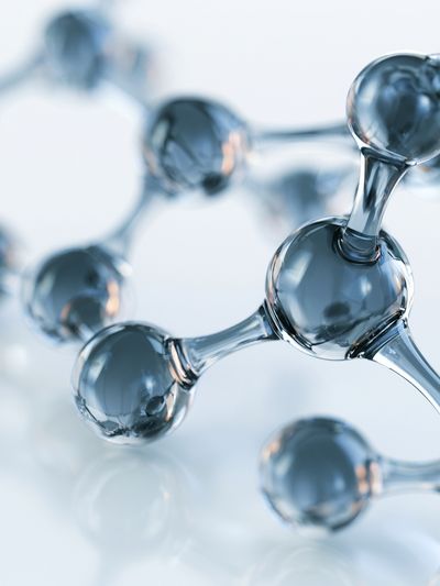 Molecular Glass Abstract Print. poster