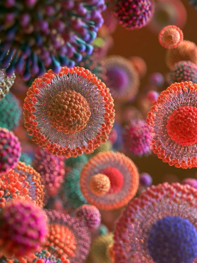 Colorful Micro Bloom Abstract Poster. poster detail