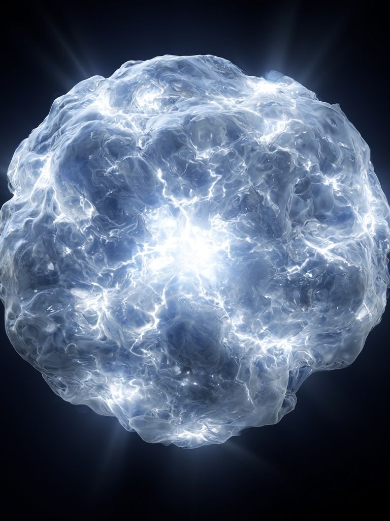 Glowing Cosmic Nebula Abstract Poster. poster detail