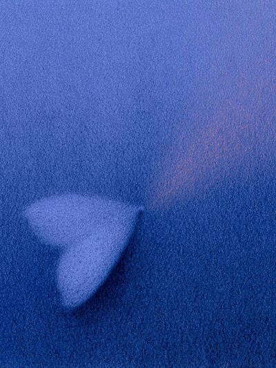 Blue Abstract Texture Poster. poster