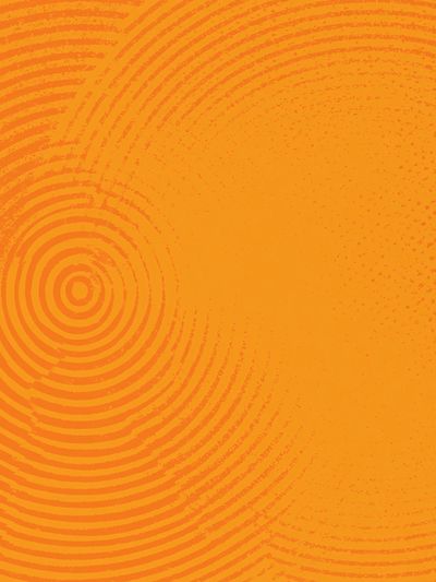 Orange Spiral Texture Abstract Poster. poster