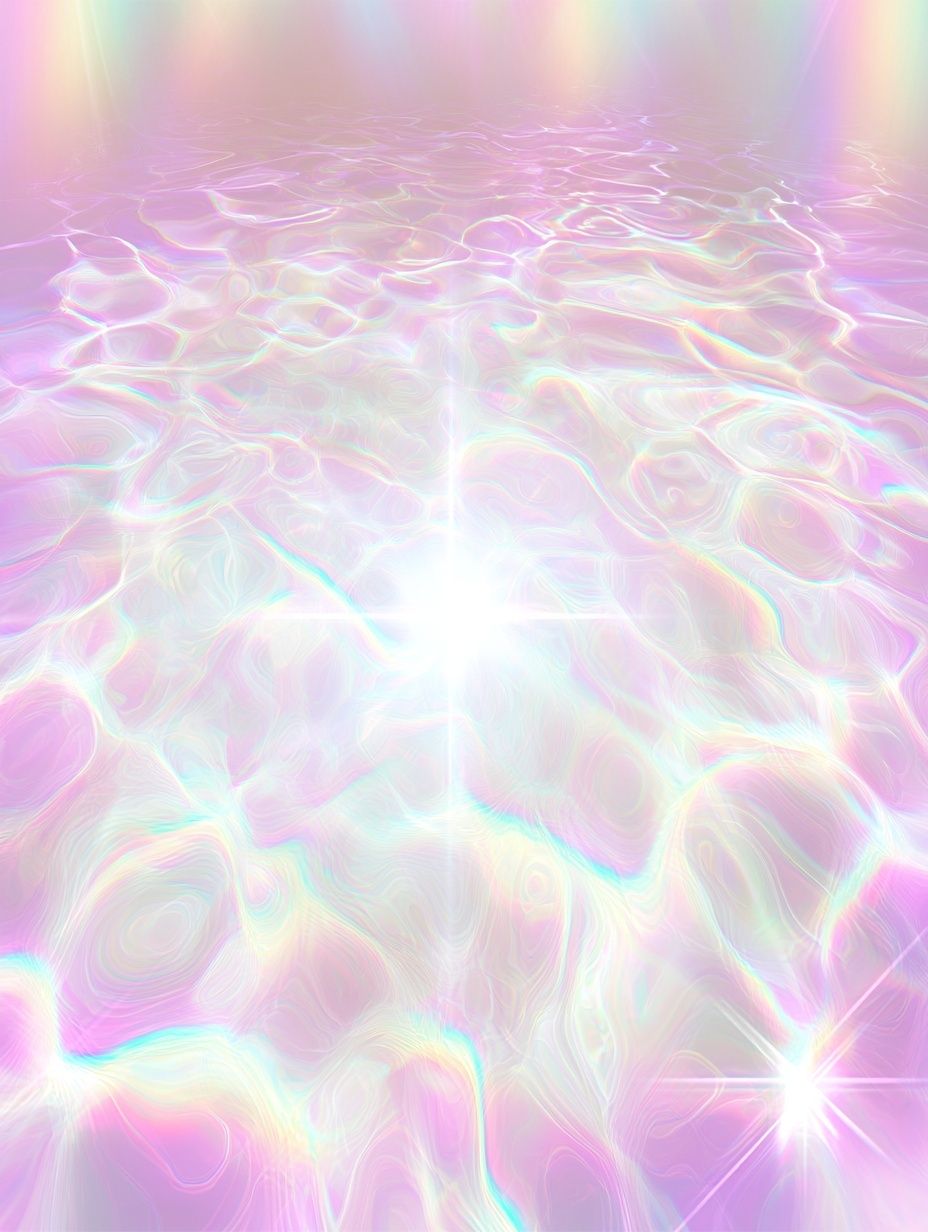 Pastel Iridescent Glow Abstract Poster. poster detail