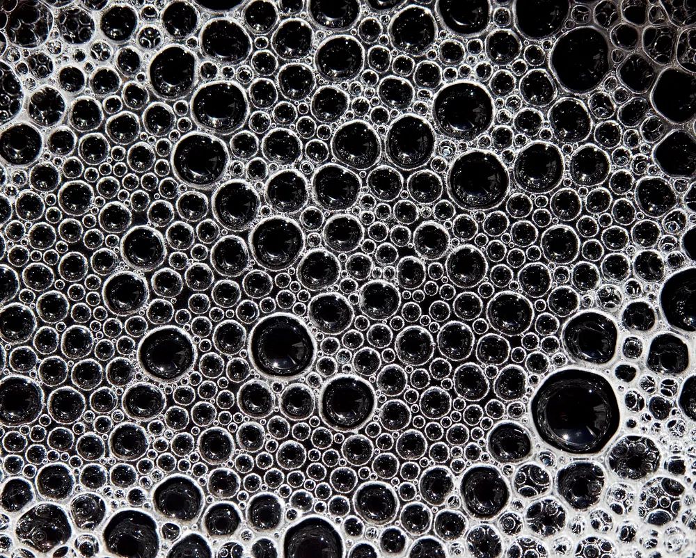 Monochrome Bubble Texture Poster. poster detail