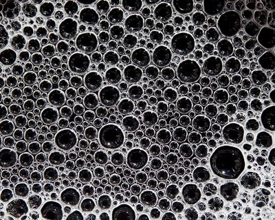 Monochrome Bubble Texture Poster. poster print