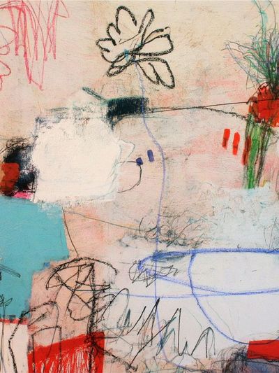 Abstract Scribble Colorfield Poster. poster
