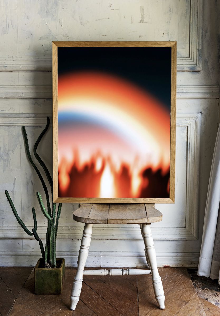 Blazing Arc Abstract Poster. room preview