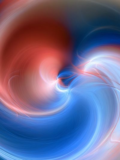 Crimson Blue Swirl Abstract Poster. poster