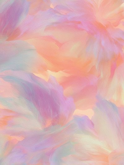 Pastel Cloud Bloom Abstract Poster.