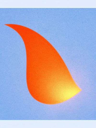 Sunset Flame Abstract Poster.