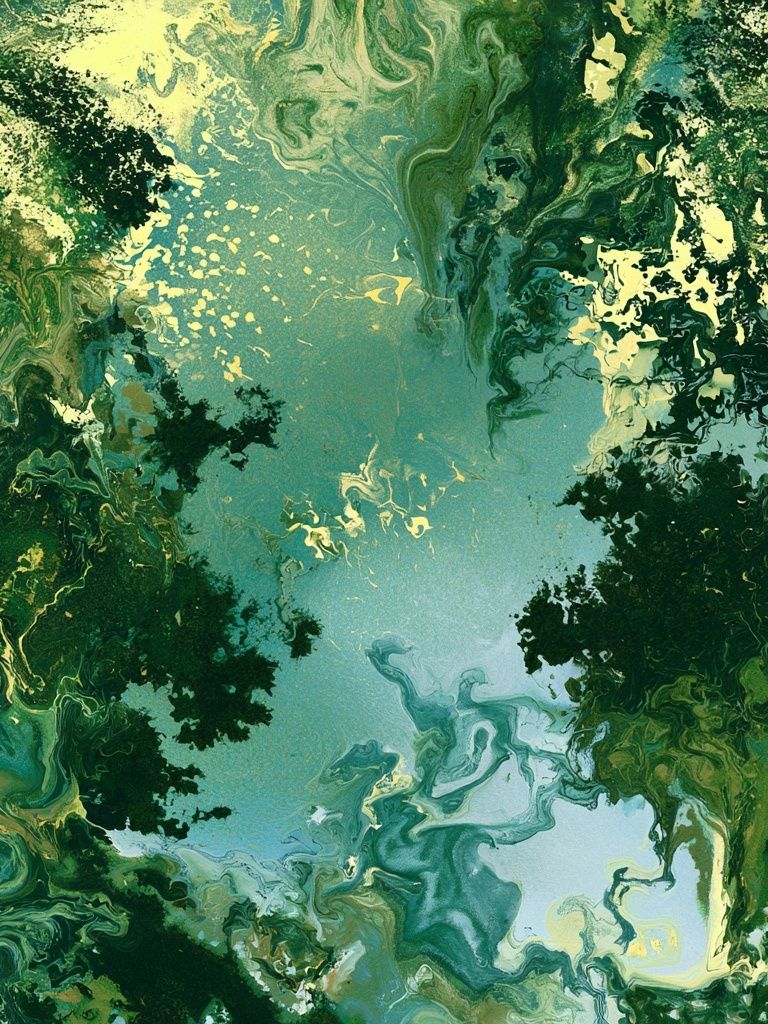 Emerald Marble Abstract Poster. poster — abstract art