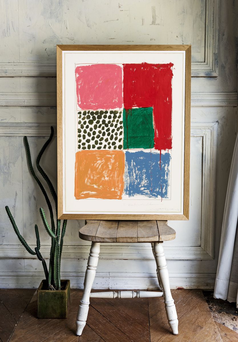 Color Block Abstract Poster. — room view 1