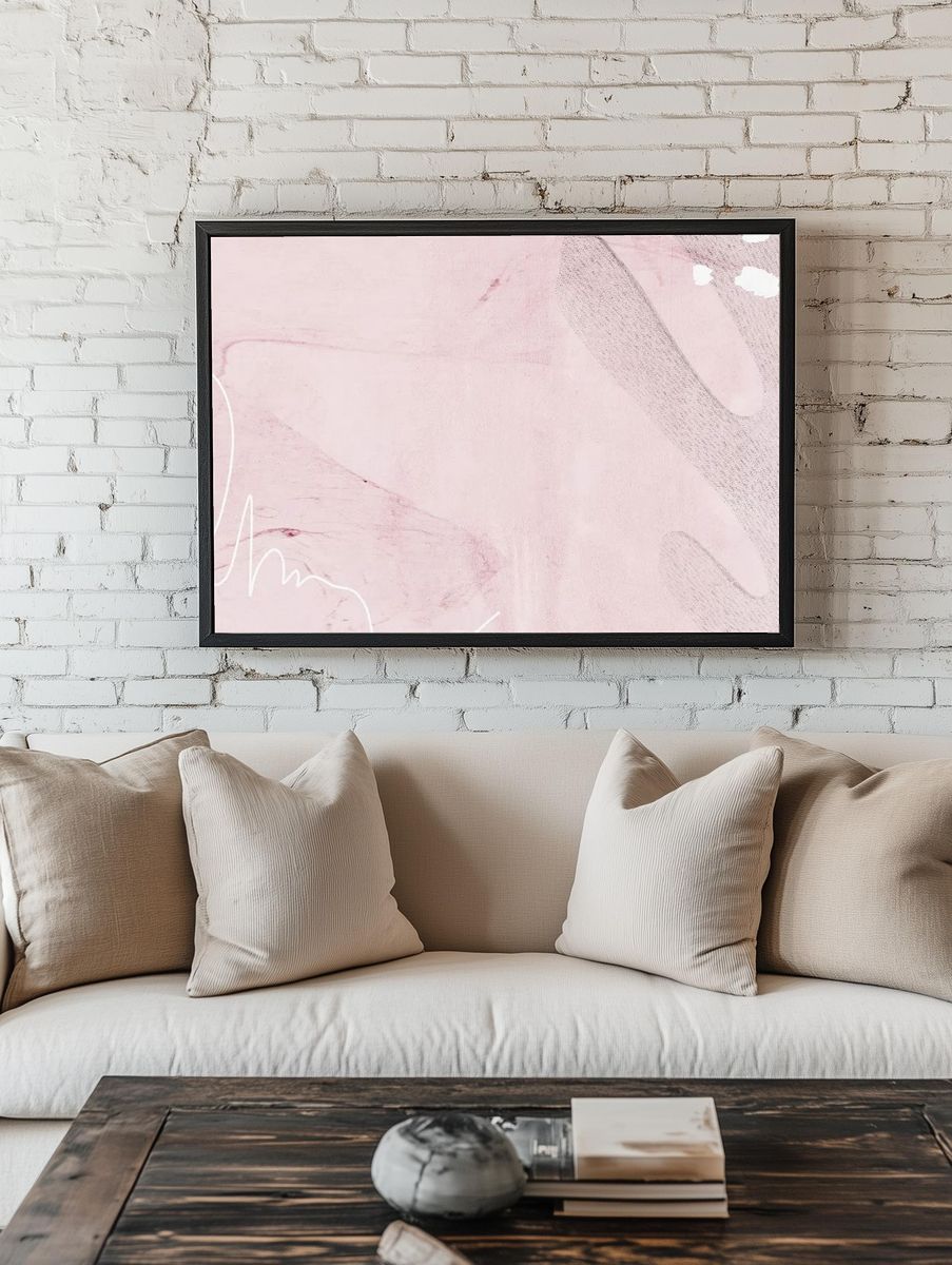 Pastel Neo Memphis social background. — room view 1