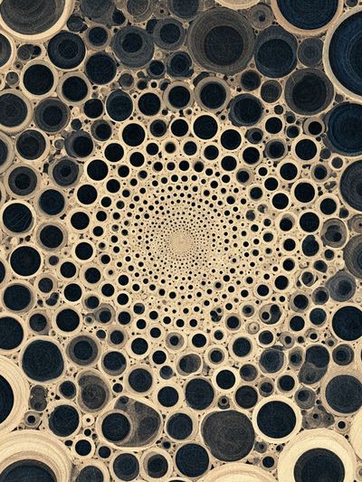 Concentric Circles Abstract Poster.