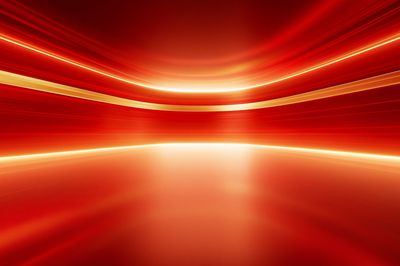 Crimson Light Wave Abstract Poster. poster print