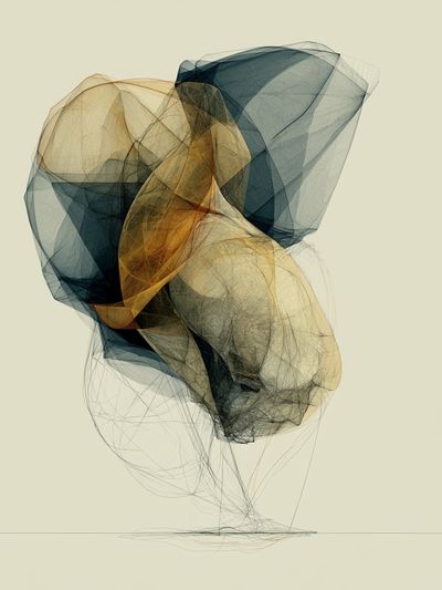 Abstract Veil Forms Poster. poster