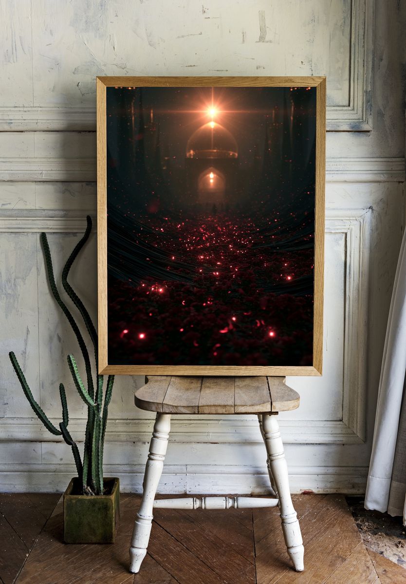 Cosmic Lantern Glow Poster. — room view 1