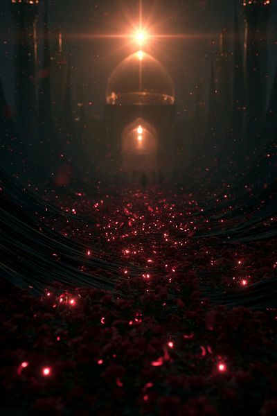 Cosmic Lantern Glow Poster.