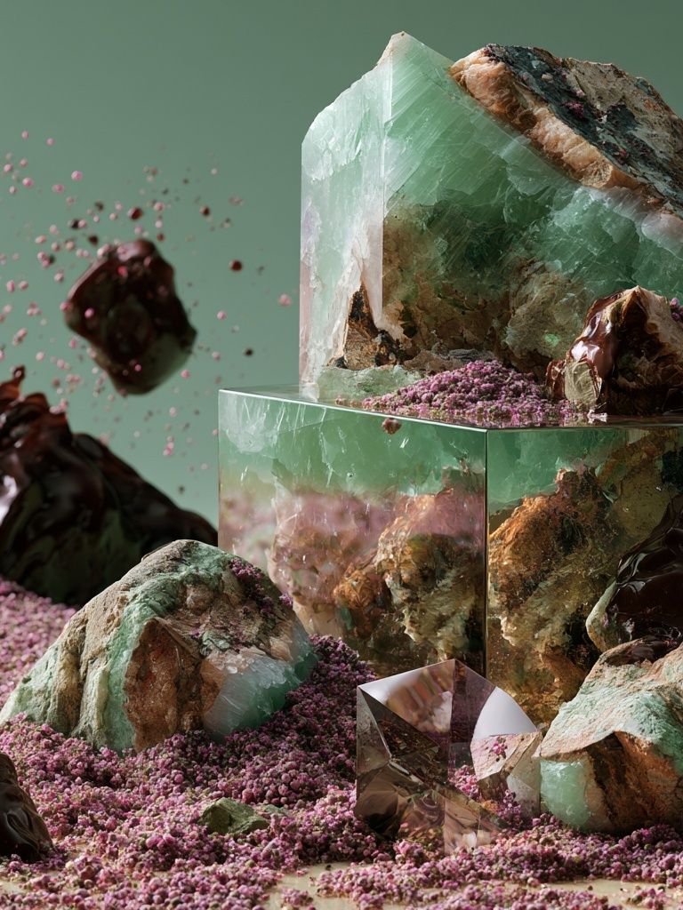 Crystal Landscape Abstract Print. poster — abstract art