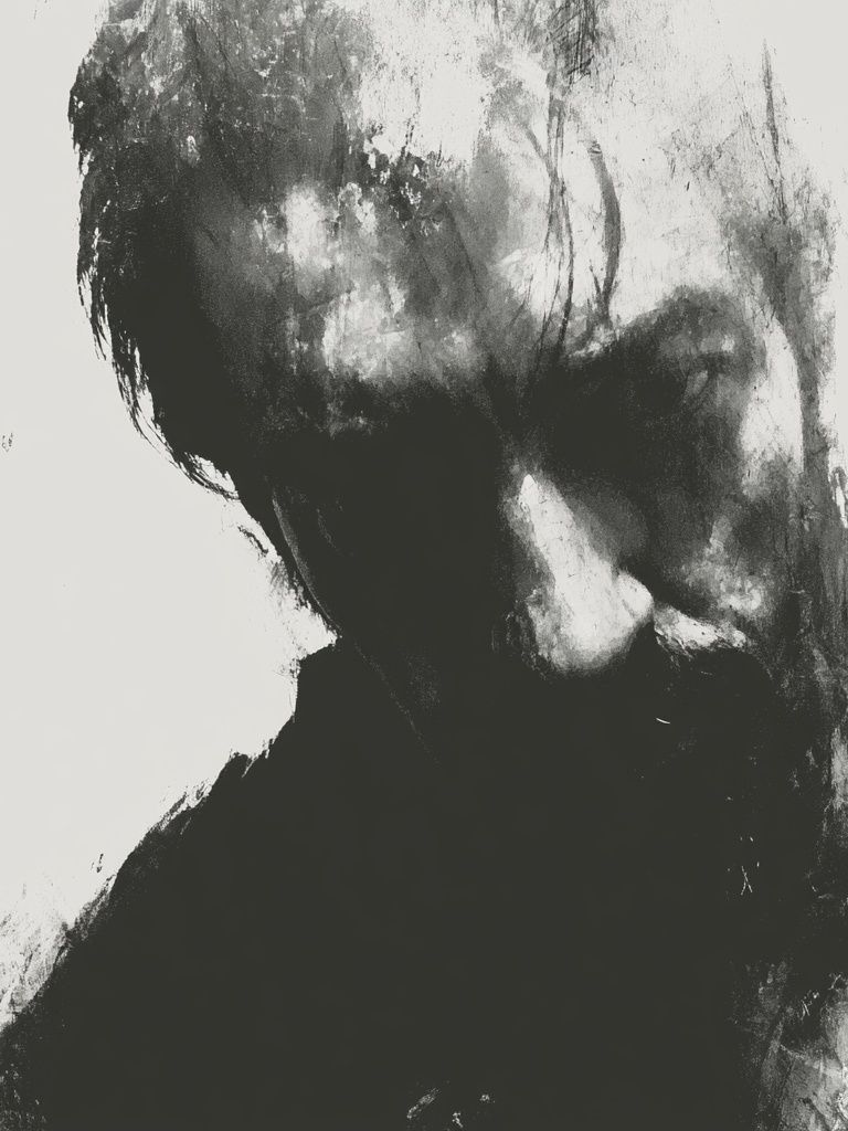 Abstract Face Ink Poster. poster detail