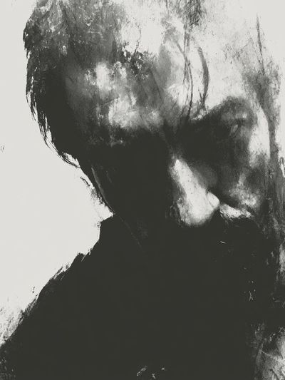 Abstract Face Ink Poster.