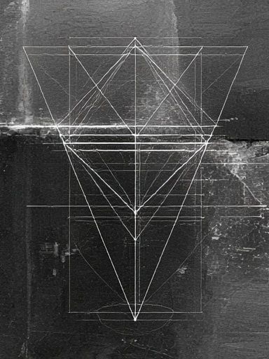 Geometric Monochrome Abstract Poster. poster detail