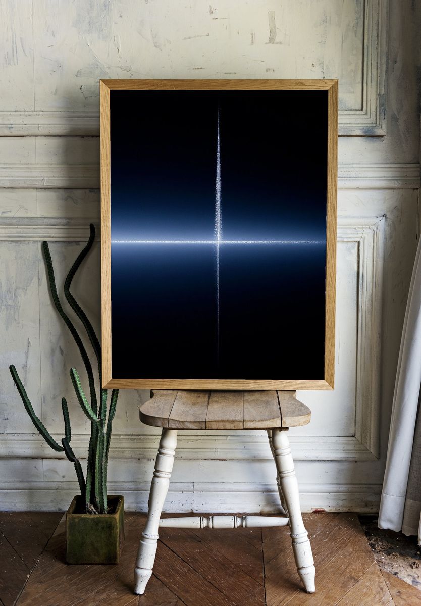 Celestial Cross Abstract Poster. — room view 1