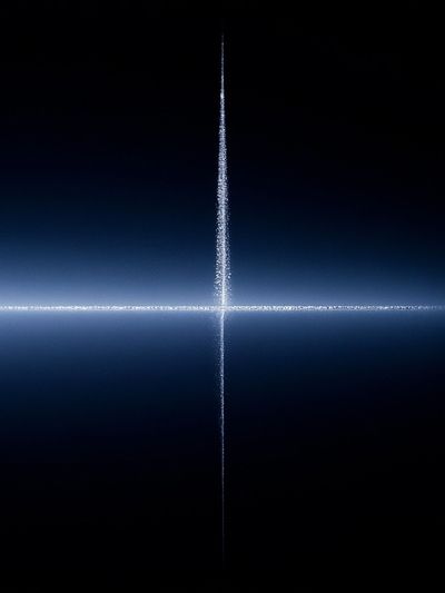 Celestial Cross Abstract Poster.