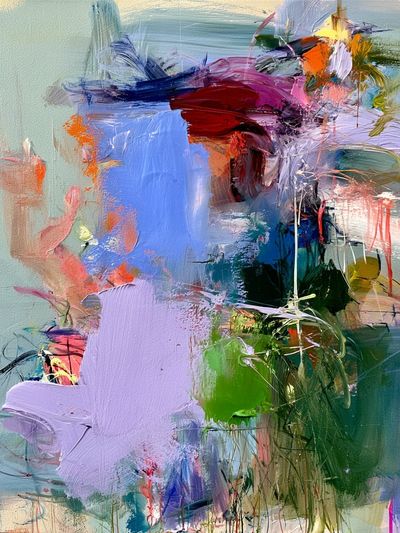 Pastel Brushstroke Abstract Poster. poster