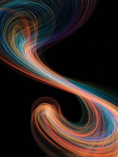 Chromatic Flow Abstract Poster. poster