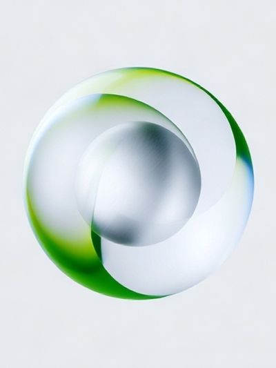 Green Orbital Abstract Poster. poster
