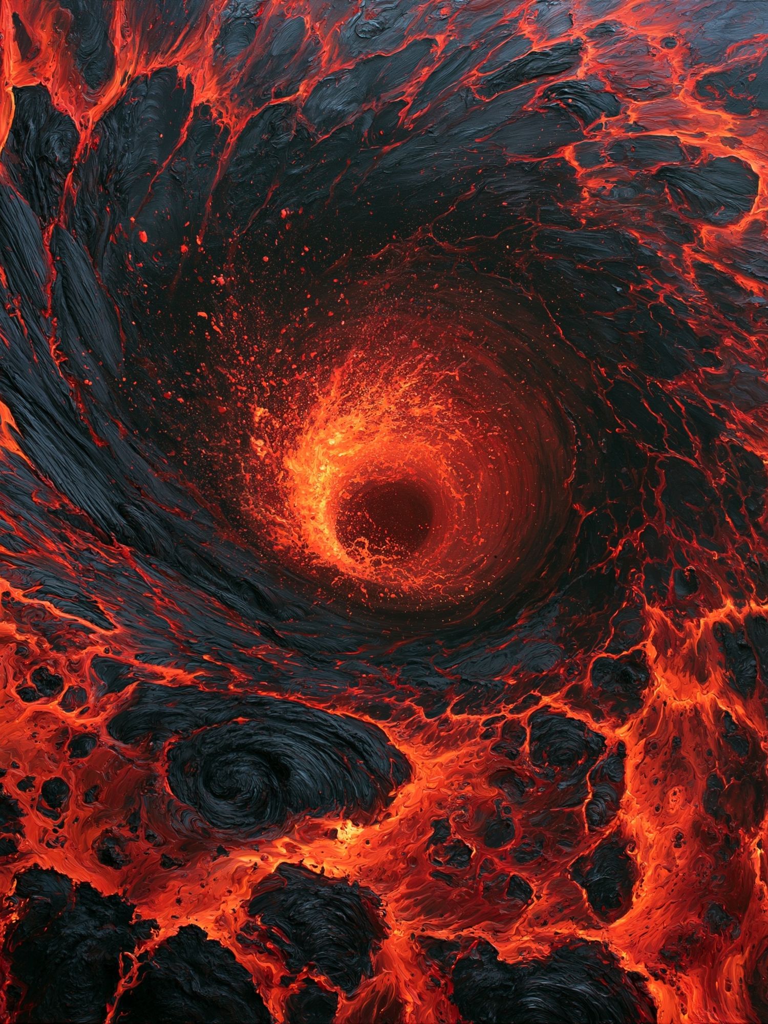 Molten Vortex Abstract Poster. poster detail
