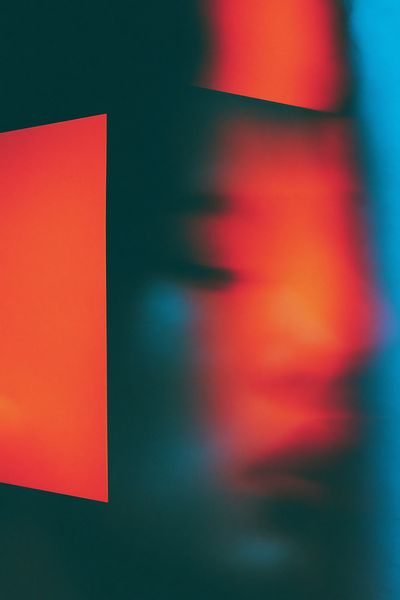 Neon Blur Abstract Poster. poster