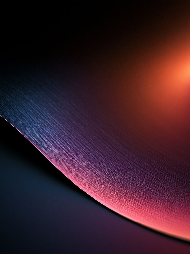 Neon Curve Abstract Poster. poster — abstract art