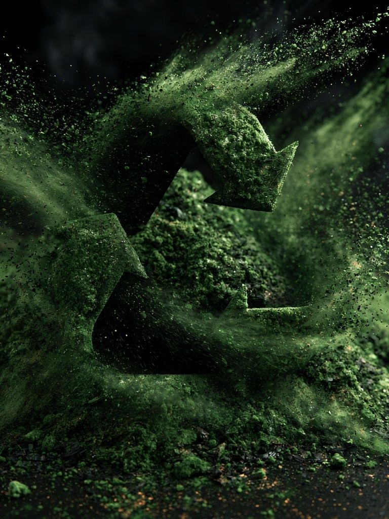 Green Particle Burst Abstract Poster. poster detail