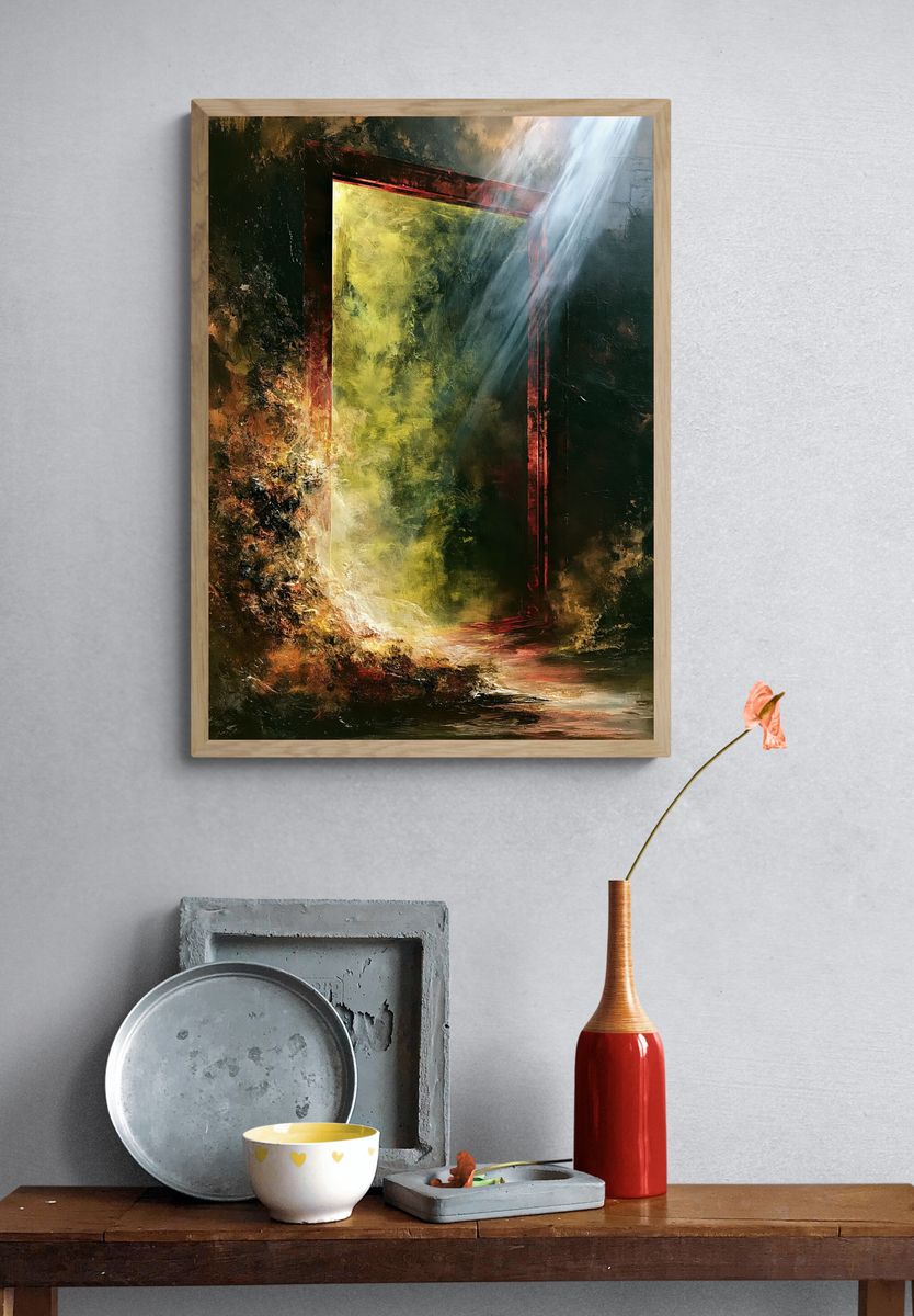 Radiant Portal Abstract Print. — room view 3