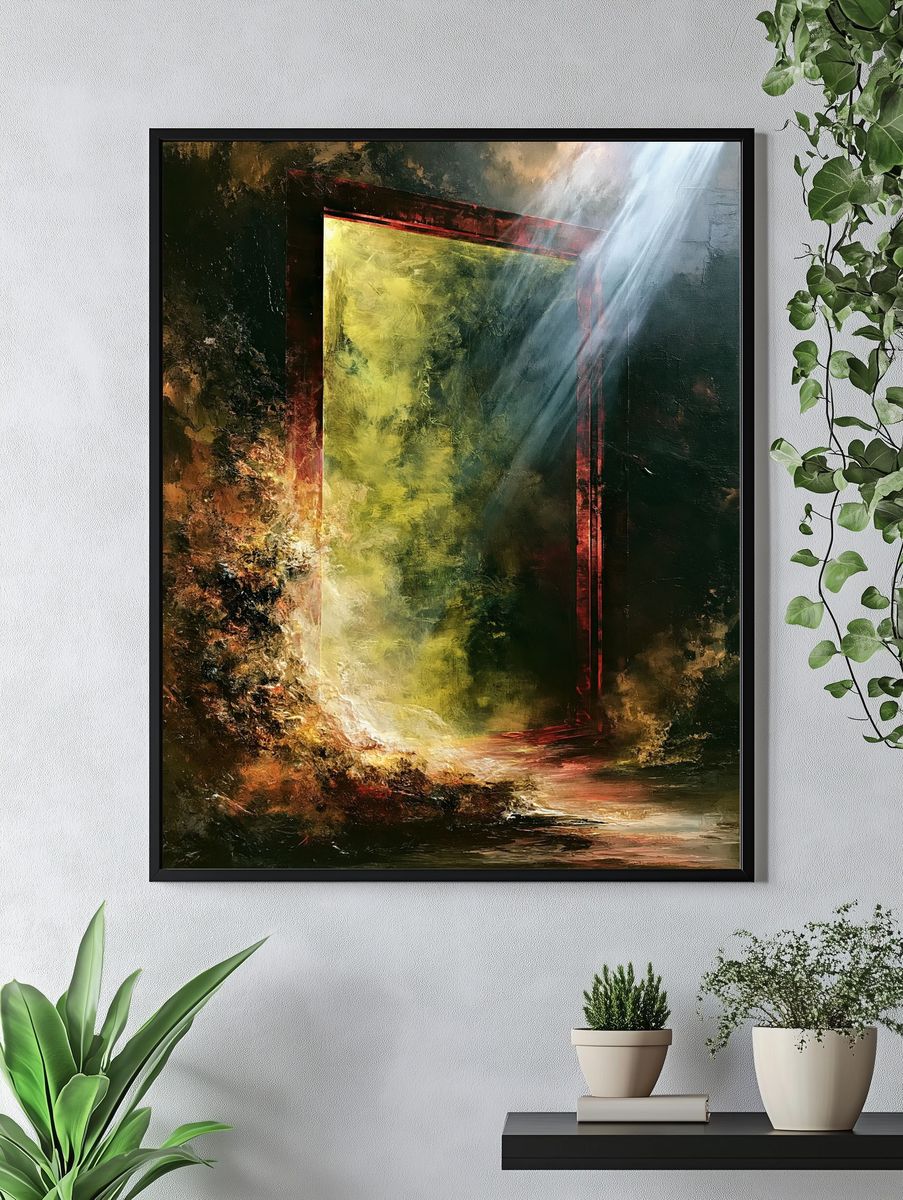 Radiant Portal Abstract Print. — room view 4