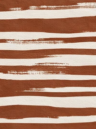 Terracotta Brush Stripe Abstract Poster.